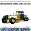 Thumbnail KOMATSU MOTOR GRADER GD 555 655 675 3A WORKSHOP MANUAL