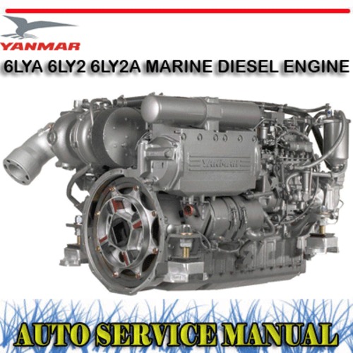 Product picture YANMAR 6LYA 6LY2 6LY2A MARINE DIESEL ENGINE WORKSHOP MANUAL