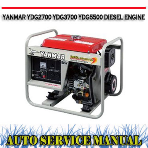 Product picture YANMAR YDG2700 YDG3700 YDG5500 DIESEL ENGINE WORKSHOP MANUAL