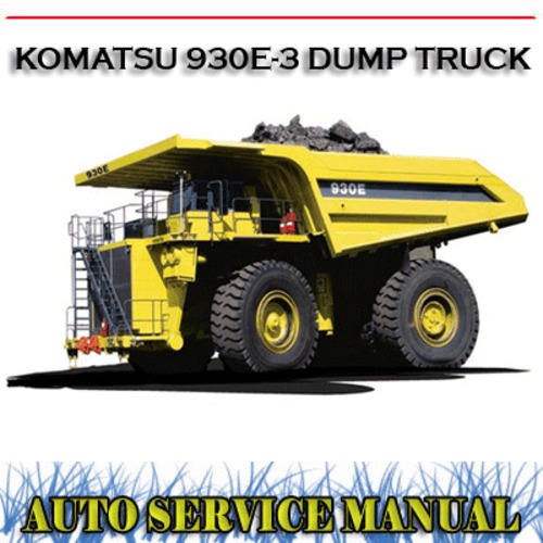 Product picture KOMATSU 930E-3 DUMP TRUCK WORKSHOP SERVICE REPAIR MANUAL