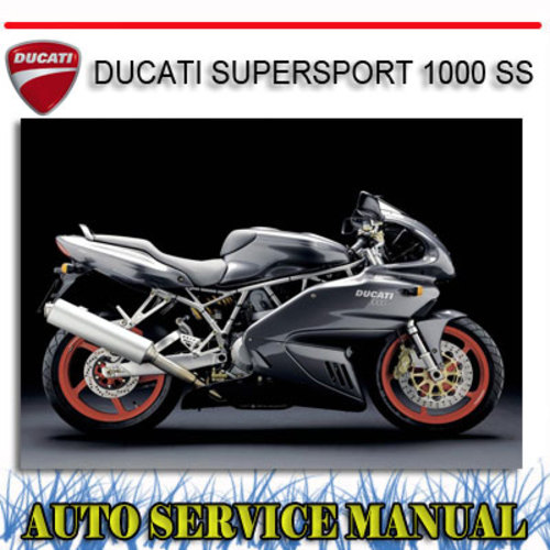 Product picture DUCATI SUPERSPORT 1000 SS BIKE WORKSHOP SERVICE MANUAL