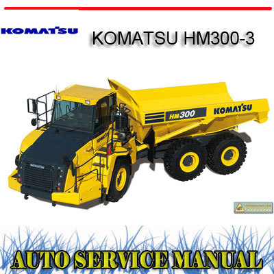 Product picture KOMATSU HM300-3 ARTICULATED DUMP TRUCK WORKSHOP MANUAL